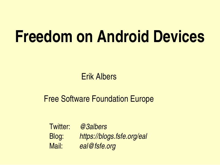 freedom on android devices