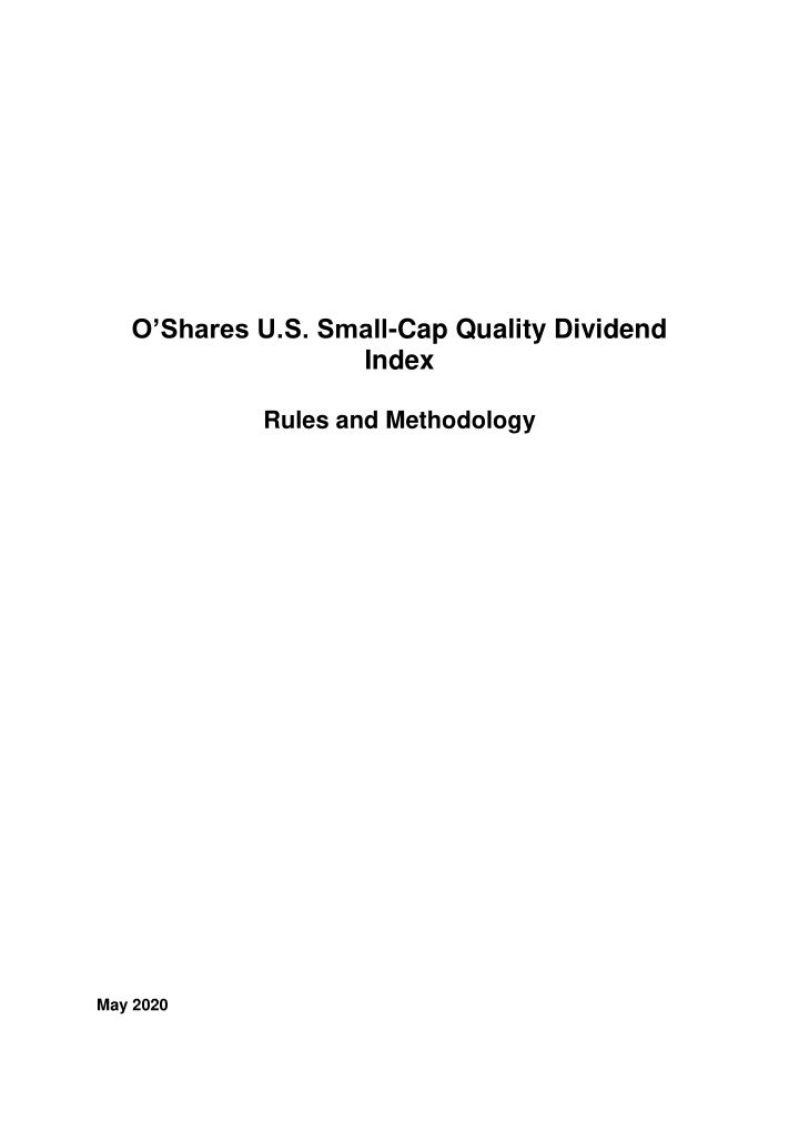 o shares u s small cap quality dividend index rules and