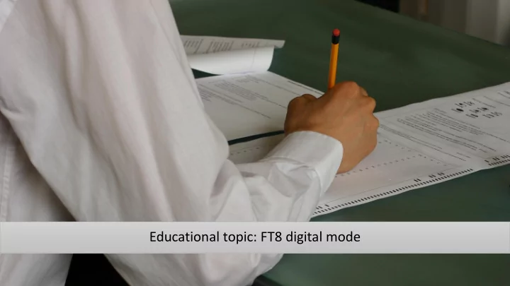 educational topic ft8 digital mode what is ft8