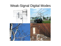 weak signal digital modes weak signal digital modes