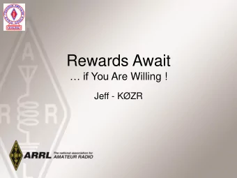 Rewards Await  if You Are Willing !  Jeff - KZR  Some Facts About Circuit Design   You