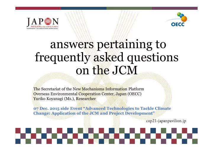 answers pertaining to frequently asked questions on the
