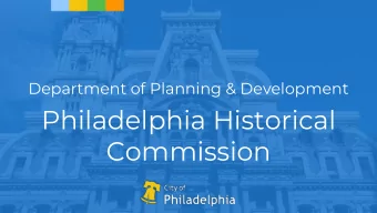 Commission  Timeline to Date  December 2012: Bunting House demolished, spurring action