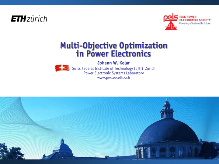 multi objective optimization in power electronics
