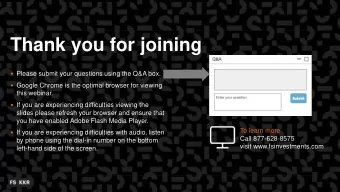 Thank you for joining  Please submit your questions using the Q&amp;A box.  Google Chrome is