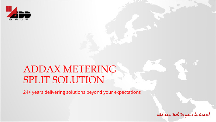 addax metering split solution