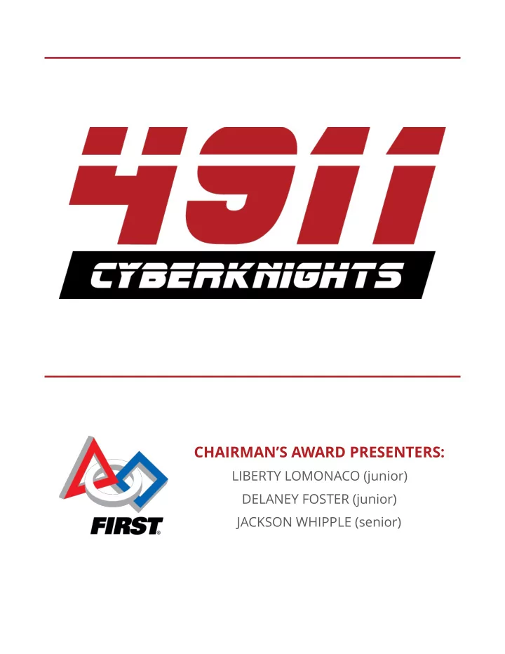 chairman s award presenters