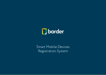 Smart Mobile Devices  Registration System  THE PURPOSES OF THE SYSTEM  To detect illegally imported