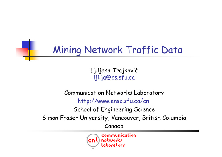 mining network traffic data