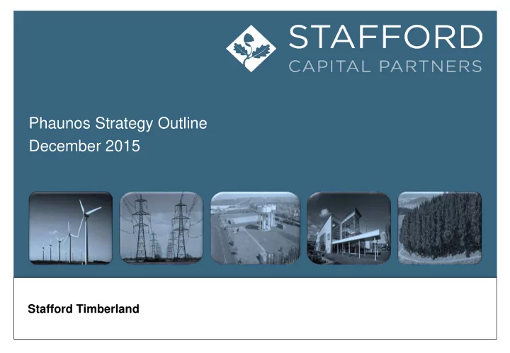 phaunos strategy outline december 2015