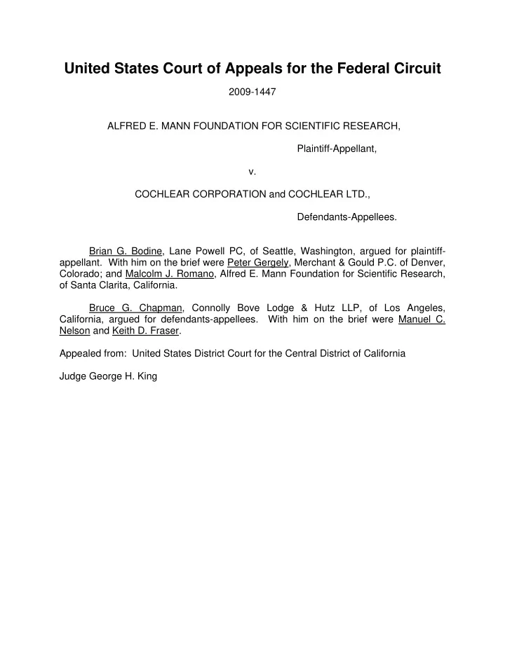 united states court of appeals for the federal circuit