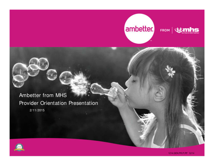 ambetter from mhs provider orientation presentation