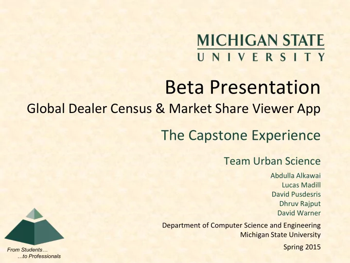 beta presentation