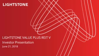 Investor Presentation  June 21, 2018  1  Dial-in Information To listen to todays call:  +1 (914)