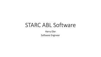 STARC ABL Software  Harry Olar  Software Engineer  System architecture  8  250 KW Inverters