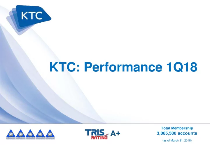 ktc performance 1q18
