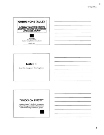 &quot;WHY?&quot;  County  ordinance  enacted  in  was response to an urgent local situation and of