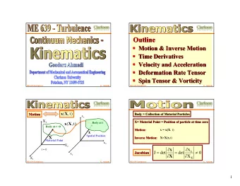 Outline  Outline  Motion &amp; Inverse Motion    Motion &amp; Inverse Motion  Time
