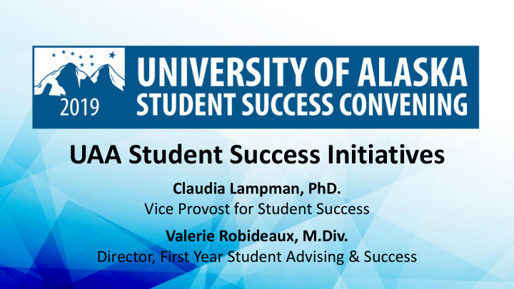 uaa student success initiatives
