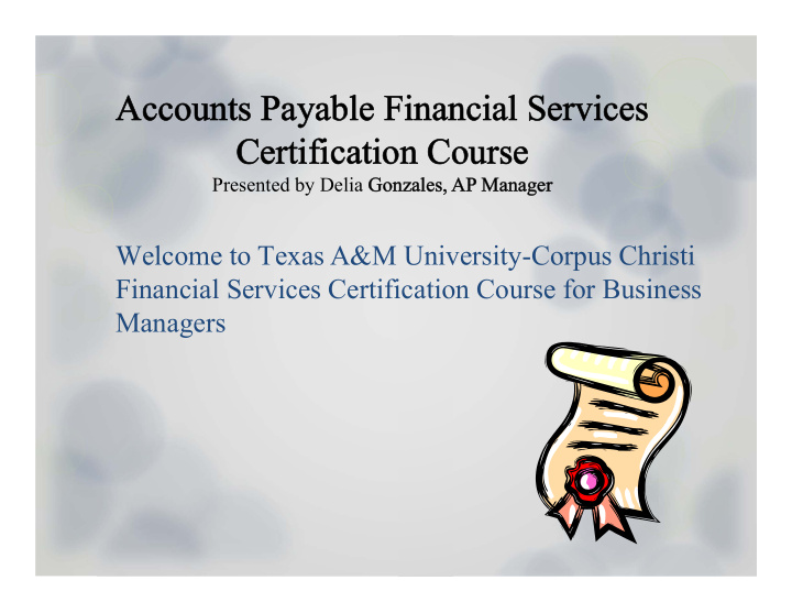 accounts payable financial services accounts payable