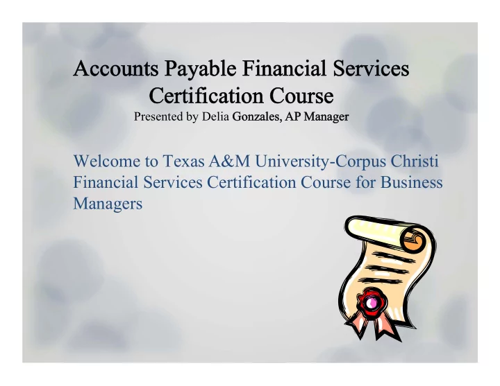 accounts payable financial services accounts payable