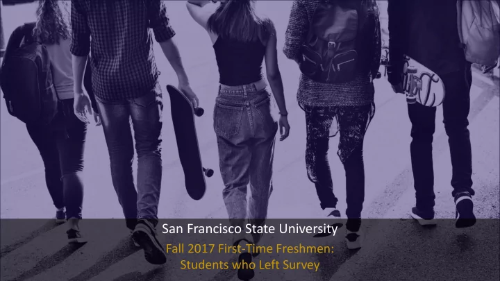 san francisco state university
