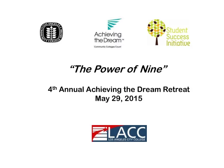 the power of nine