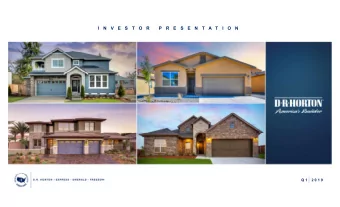 I  N  V  E  S  T  O  R  P  R  E  S  E  N  T  A T  I  O  N  Q 1  2 0 1 9  #1 by volume for calendar