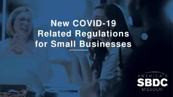 New COVID-19  Related Regulations  for Small Businesses  Funding  Services  Feasibility  Paperwork