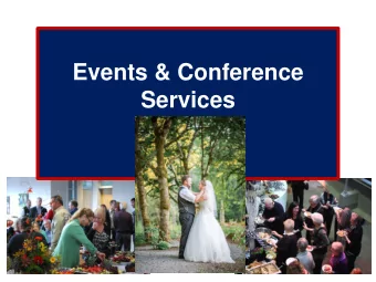 Events &amp; Conference  Services  What Have We Been Up To?  Created single/multi-campus forms