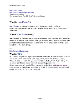 What s VLC VLC media player is a highly portable multimedia player supporting most  audio and