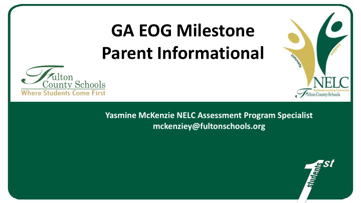 ga eog milestone parent informational