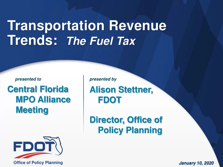 transportation revenue