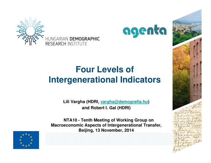four levels of intergenerational indicators