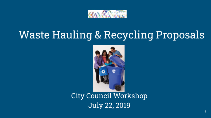waste hauling recycling proposals