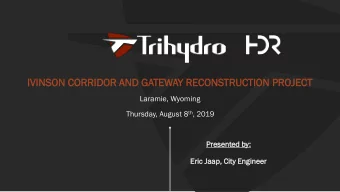 IVI  VINSO  SON CORRIDO  RIDOR  R AND GATE  TEWAY  Y RECONSTR  TRUC  UCTIO  TION  N PROJE  OJECT