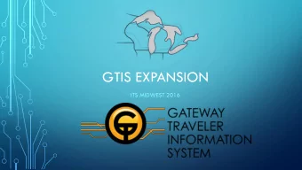 GTIS EXPANSION  ITS MIDWEST 2016  KEY PERSONNEL    Office of Planning and Programming