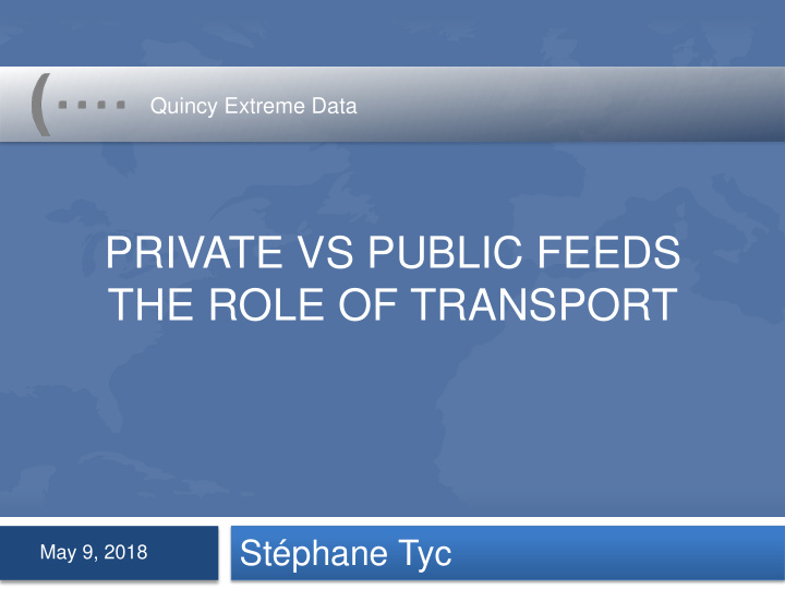 private vs public feeds the role of transport