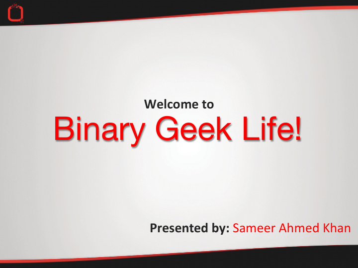 binary geek life