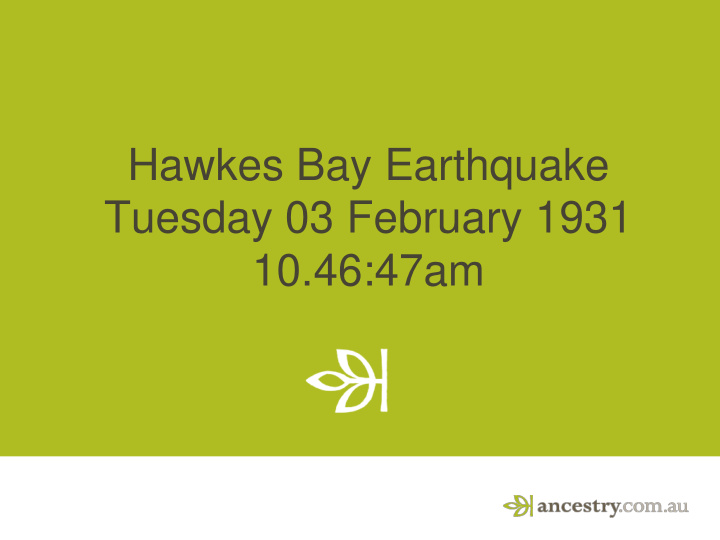 hawkes bay earthquake