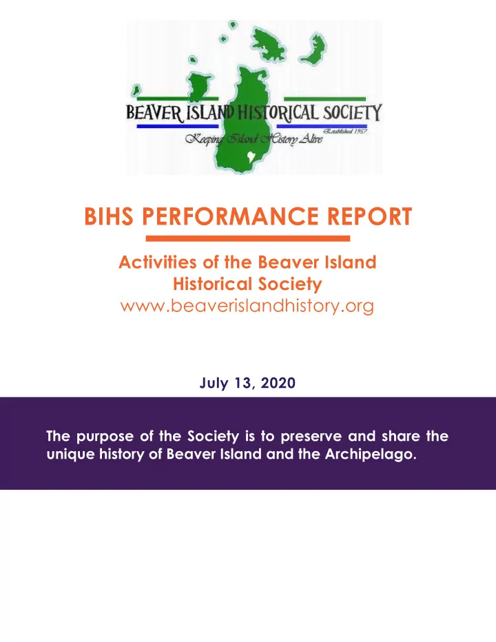 historical society activities