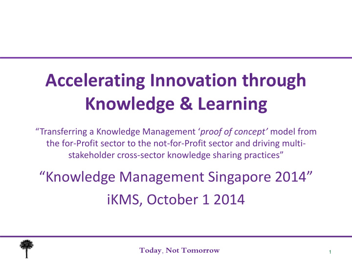 accelerating innovation through knowledge learning