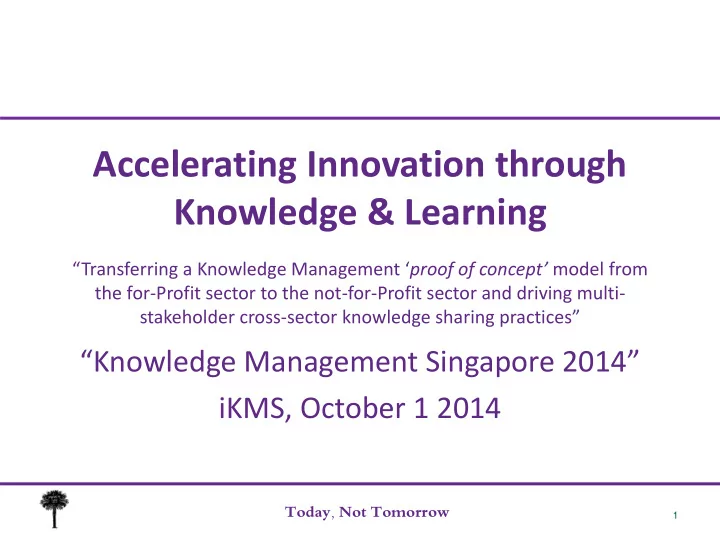 accelerating innovation through knowledge learning