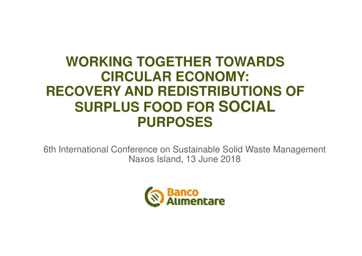 surplus food for social