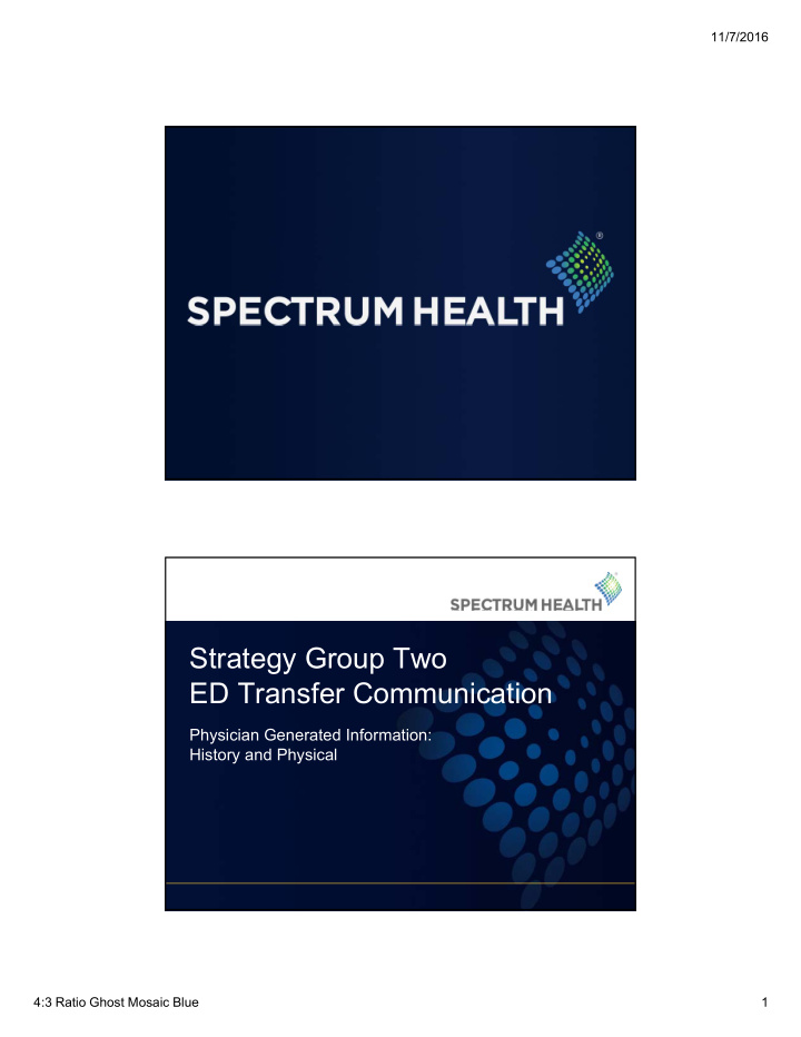 strategy group two ed transfer communication