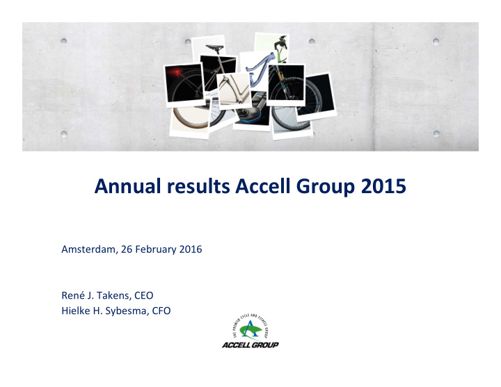 annual results accell group 2015