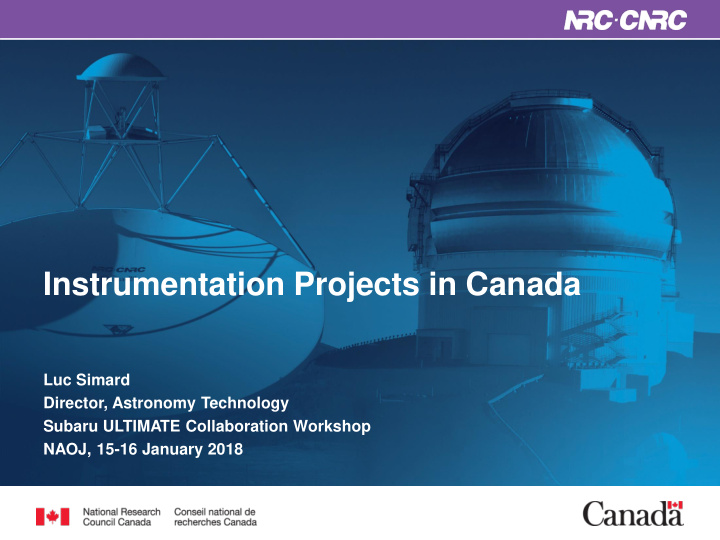 instrumentation projects in canada