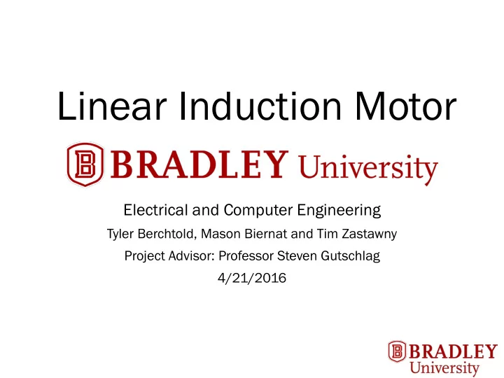 linear induction motor