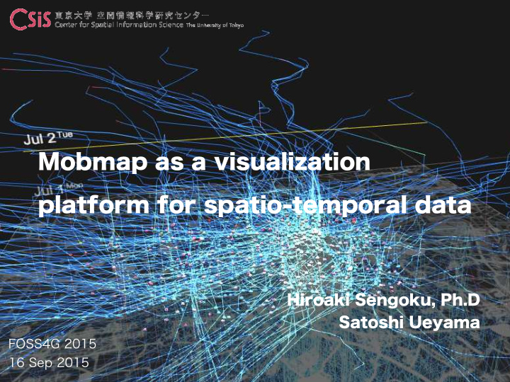 mobmap as a visualization platform for spatio temporal