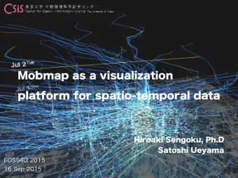 Mobmap as a visualization  platform for spatio-temporal data  About microbase inc.  microbase Inc.